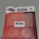 X-Protector Furniture Cups - 4 PCS 3" - Non Slip Furniture Pads for Hardwood Floors - Transparent Floor Protectors - Bed Stoppers to Prevent Sliding - Keep Furniture from Sliding on Floor! (Square)