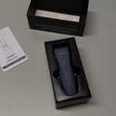 MANSPOT Electric Groin Hair Trimmer Hair Finishing Trimmers, Men's Shaving & Grooming Sets Kit with 4 Guards and Replaceable Ceramic Blade Heads,Waterproof Wet/Dry Trimmer,90 Minutes Shaving Tools (Airy Blue)