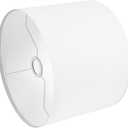 White Lamp Shade, Large Drum Lampshade 13" Top x 13" Bottom x 11" High (Spider), Replacement Lamp Shade Natural Linen Hand Crafted for Table Lamps Floor Lamps Chandelier Lamp, Easy Assembly Required