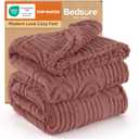 Bedsure GentleSoft Fleece King Size Blanket for Bed - Super Soft & Cozy, Fluffy Blankets for Women & Girls, Ideal for Sofa & Couch, Dusty Pink, 108x90 Inches