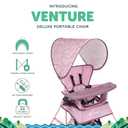 Baby Delight Go with Me Venture Portable Chair | Indoor and Outdoor | Sun Canopy | 3 Child Growth Stages | Canyon Rose