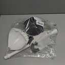 Clorox Toilet Plunger with Hideaway Holder Caddy Heavy-Duty Compact Design with Non-Skid Rubber Base for Bathroom Convenient Storage Toilet Unclogger, 6.5x19.5-Inch, White