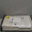 100% Blackout Shield Linen Blackout Curtains for Bedroom 108 Inches Long, Back Tab/Rod Pocket Living Room Drapes, Thermal Insulated Blackout Curtains 2 Panels Set, 50" W x 108" L,Cream