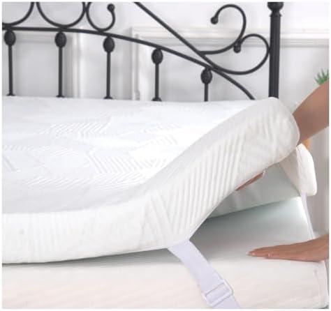 3 Inch Queen Size Memory Foam Mattress Topper, Cooling Gel Bed Topper with Removable Cover, Soft & Pain Relief & Breathable, CertiPUR-US & Oeko-Tex Certified