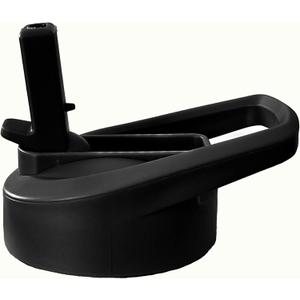 Water Bottle Lid Replacement for Battle Bottle - Straw Lid and Chug Cap Tops for 32 oz, 40 oz, and 64 oz Wide Mouth Vacuum Sealed Water Bottles by Iron InfideI (Black)