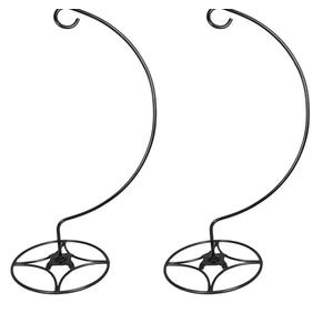 Ashman Shepherd Hook Stand, Bird Cage Stand, Outdoor and Indoor Flower Basket, Patio Plant and Bird Feed Station Stand(2 Pack)