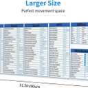 Computer Office Power Point Excel Word Shortcuts Gaming Keyboard Mouse Pad Mousepad Desk Mat Huge Extended XL Rubber Sole for Home Office 31.5"X 11.8" (One Size, Black14)