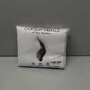 HOMEIDEAS Non See Through Privacy Sheer Curtains, Elegant Lightweight Semi Light Filtering Solid Color Long Window Drapes for Bedroom, Living Room, White, 52 x 84 Inches Long, 2 Panels Set