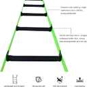 Fire Escape Ladders, 49.2FT Emergency Rope Ladder with 2 Hooks for 3-5 Story Homes, Portable Multi-use Quick Deployment Rope Ladders for Balcony Tree Window