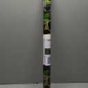 funlife Original Hand-Drawn Faux Stained Glass Window Film, Reusable Double-Sided Static Cling Window Films Suitable for Entryway, Non-Adhesive Window Decals, 29.5"x118", Green Leaves