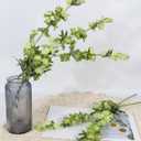 IPOPU Sage Green Delphinium Artificial Flowers 5PCS Silk Larkspur Realistic Faux Snapdragon for Vase, Wedding Centerpieces, Home Table Party Decor