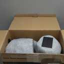 Outdoor Solar Rock Bluetooth Speakers with Colorful Lights, Deep Bass IPX4 Waterproof Speaker, Solar-Powered, TWS Paring, Perfect for Pool Garden and Outdoor Activities - Marble 2 Pack