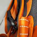 ICEFANG Tactical Dog Harness, Large Size,2X Metal Buckle,Working Dog MOLLE Vest with Handle,No Pulling Front Leash Clip,Hook and Loop Panel (Orange,L (Pack of 1))