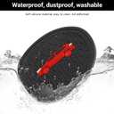 2PCS Car Cup Holder Coaster Compatible with 2019-2025 Toyota RAV4 Silicone Non-Slip Cup Holder Coasters for Toyota Interior Accessories(Black&Red)