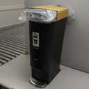 simplehuman 40 Liter / 10.6 Gallon Slim Kitchen Step Trash Can with Liner Rim, Black Plastic