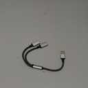 MOGOOD USB Splitter Cable USB y Splitter Adapter (Carplay NOT Supported) Dual Type A 2.0 Power Cord Extension for Charging/Data Transfer/Laptop/Mac/Car (Silver)