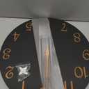 Wall Clock, 10 Inch Modern Wall Clocks Battery Operated, Silent Non Ticking Clock Decorative for Kitchen, Living Room, Bathroom, Office, Bedroom(Black Gold)