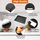 Full-Size Griddle Insert for Char-Griller 5050 3001 5650 3008 3030 3725, Flat Top Griddle with Handles for Chargriller Charcoal Grills, Cooking Griddles for Chargriller with 2 Pcs Fire Grate Hangers