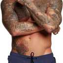 Mens Swim Trunks Quick Dry Swimwear Zipper Pockets, Swim Shorts with Mesh Lining (X-Small, Navy Blue)