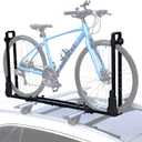 Roof Bike Rack Mount Upright Rooftop Bike Rack with Two Arms 1 Bike Carrier Car Roof Bicycle for Car SUV Only Suitable for Removable Crossbars
