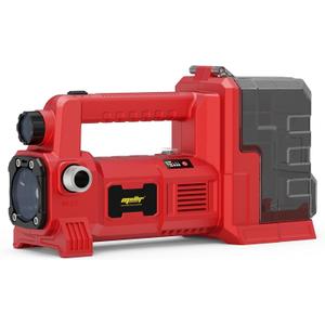 Brushless Water Transfer Pump Compatible with Milwaukee 18V Battery (Tool Only), 1/4HP 540GPH Cordless Self Priming Utility Pump for Pool Draining, Pond, Watering, Garden, Tank (Red)