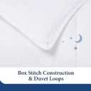 Cosy House Collection Luxury Down Alternative Comforter - Blend of Rayon Derived from Bamboo - Dorm Room Essentials - All Season Use - Box Stitch Construction & Duvet Loops (Twin/Twin XL, Cream)