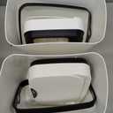 Two Small White Battery Powered Trash Cans