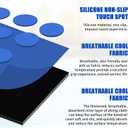 Pool Handrail Covers with Zippers 4 6 8 10 Ft Inground Swimming Pools Hand Rail Cover, Anti-Slip Cool Touch Heat Resistant, Blue, Non Slip Swim Pool Railing Ladder Stair Handle Grip (8 Feet 2 Pcs)