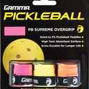 Gamma Pickleball Supreme Overgrip, Easy to Apply Grip Tape for Pickleball Paddles, Badminton, Squash, Padel Racquets, Replacement Tacky Over Wrap Bands, Multiple Color OG (Assorted Neon)