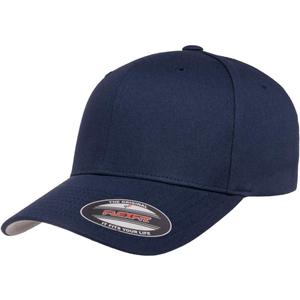 Flexfit Two-Tone Stretch Mesh Fitted Cap Hat (Navy)