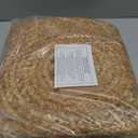 FRELISH DECOR Handwoven Jute Area Rug - 3 feet Round - Natural Yarn - Rustic Vintage Beige Braided Reversible Rug - Eco Friendly Rugs for Bedroom - Kitchen - Living Room - Farmhouse (3' Round)