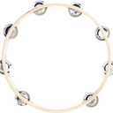 Musfunny Tambourine Ring for Adults 10 inch Hand Held Drum with Metal Jingles Bells Percussion Instrument Gifts for Musical Education Party Church KTV (10 inch Ring)