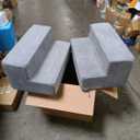 2 Pcs Best Pet Supplies Dog Stairs & Steps - Foam Steps for Small Dogs & Cats, Non-Slip Indoor Balanced Pet Step Support, Dog Ramp, No Assembly, Size 24x16x6&12" 