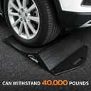 Tire Cradles Set of 4Pack Anti-Slip Pads Tire Saver Ramps with Interlock Design Plastic Car Ramps for RV,Trailer,Truck Up to 40000 LBS