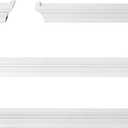 Melannco Arlington Floating Wall Shelves for Bedroom, Living Room, Bathroom, Kitchen, Office, Nursery, Set of 4, White