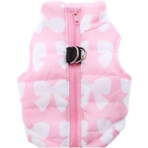Winter Waterproof Windproof Vest Coat for Small Medium Dogs - Warm Jacket for Cold Weather (Not Suitable for Big Dogs) Pink XS (XS(Back:9.0", Chest:13.5", 3.0-5.0lbs))