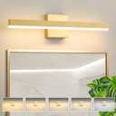 Gold Bathroom Vanity Light 23.6 inch, 20W Dimmable 5CCT LED Modern Bathroom Light Fixture Over Mirror Hardwired - ETL Certificated