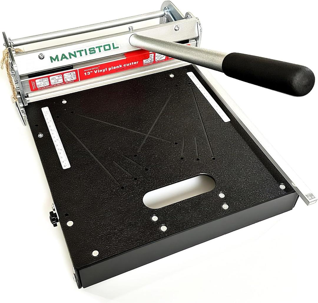 13" Rigid Core Vinyl Floor Cutter, Cuts SPC/LVP/LVT/WPC up to 9.5mm; Crack-free! ?Moveable blade for irregular corners, door jams, etc. -saves 30% time! Perfect for Pros & DIYers!