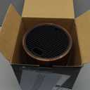 Enoking Universal Knife Block Holder with Plastic Lid, Acacia Wood Knife Block without Knives for Scissors, Sharpening Rod and Knives, Round Knife Storage Organizer Display