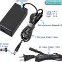24V 2.5A Power Supply Adapter, AC 100V-240V Output DC 24 Volt 0-60W Transformer Charger UL Listed with 5.5 x 2.1 and 5.5 x 2.5 Male Plug Jack Connector, Compatible with 24Volt 0-2.5Amp