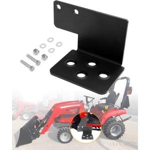 Tractor Step, Compatible with Massey Ferguson GC 17xx Sub Compact, w/Front End Loader Coated Steel, Left Side Bolt-on Tractor Driver Step, Max Capacity 330lbs, LH Compact Tractor Accessories