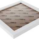 Square Thick Pine Wood Photo Frame Wall Picture Frame (White,8 Inch)