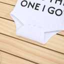 TUEMOS Newborn Infant Baby Boy Clothes Letter Print Romper Pants Set Hat 3PC Outfits Set (Preemie, White02)