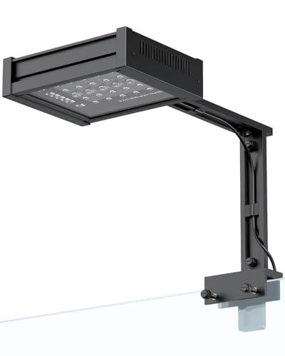 Pawfly 50 W Saltwater Aquarium Light for SPS & LPS Corals, Clip-On Dimmable LED Reef Light with Adjustable Brightness, Day/Night Modes, Timer, Blue RGB Violet UV Lighting for 1-40 Gallon Fish Tank