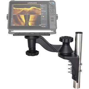 Strg Kayak Fish Finder Mount, 9.25" Long Arm Aluminum Fish Finder Swing Mount Boat Marine Electronics Mounts Compatible with Scotty Garmin Lowrance Humminbird and More Fish Finders