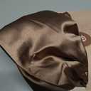 Bedsure Satin Pillowcase 2 Pack Similar to Silk Pillow Cases Standard Size, Pillow Case for Sleeping Women with Envelope Closure, Gifts for Women Men, Brown, 20x26 Inches, 2pcs
