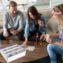 Collector Card Storage Box,Hold 3120 Count Trading Cards Box,White Sports Card Boxes Card Sorting Tray Card Sleeve Cases Card Collection Box for Soccer Basketball Cards (1 Sets)