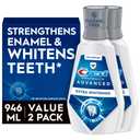Crest Pro-Health Advanced Mouthwash, Alcohol Free, Extra Whitening, Energizing Mint Flavor, 2x946mL (32 fl oz)