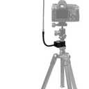 SnowTing Umbrella Chair Clamp for Cameras, Flexible Adjustable Gooseneck Camera Rain Cover, Tripod Sun Shade Umbrella for Outdoor Photographing, Filming, Live Streaming, 20 Inch Diameter, Black