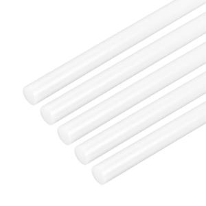 uxcell 5 Pcs White Plastic Rods 7 x 406mm ABS Styrene Round Stick Round Solid Bar DIY Model for DIY Toys Building Making Architectural Model Making
